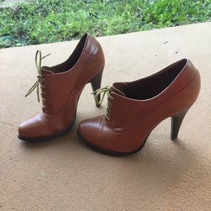 Brown Lace Up Aldo Heels